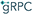 gRPC logo. Just a undercase g and uppercase RPC letters. g has something arrow-ish on its top.